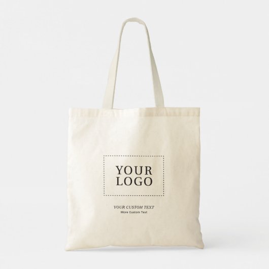 Einfache Minimal-Business-Logo für die individuell Tragetasche (Rückseite)