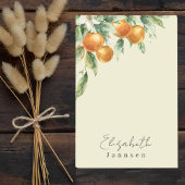 Einfache Minimal Citrus & Greenery Wasserfarbe Post-it Klebezettel