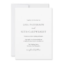 Einfache Minimal Classic Elgegant Hochzeit