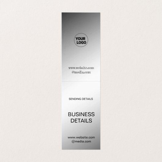 EINFACHE MINIMAL-DESIGN-KARTEN (Innenseite Aufgefaltet)