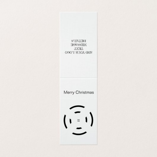 EINFACHE MINIMAL-DESIGN-KARTEN (Außenseite Aufgefaltet)