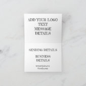 EINFACHE MINIMAL-DESIGN-KARTEN DANKESKARTE (Innenseite)
