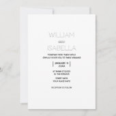 Einfache Minimal-Einladungskarte für Hochzeiten Einladung (Vorderseite)