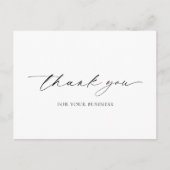 Einfache Minimal Elegant Modernes Business Vielen  Postkarte (Vorderseite)