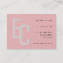 Einfache Minimal Elegante Pastel Roter Grau