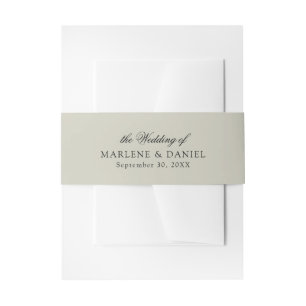 Einfache Minimal Elegantsage Grüne feierliche Hoch Einladungsbanderole