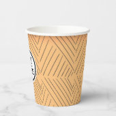 Einfache Minimal-Firmenlogos für kundenspezifische Pappbecher (Links)