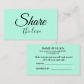 Einfache MINIMAL Fügen Sie Ihre Namensadresse teil Empfehlungskarte (Vorne/Hinten)