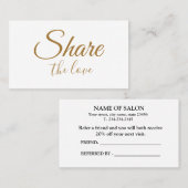 Einfache MINIMAL Fügen Sie Ihre Namensadresse teil Empfehlungskarte (Vorne/Hinten)