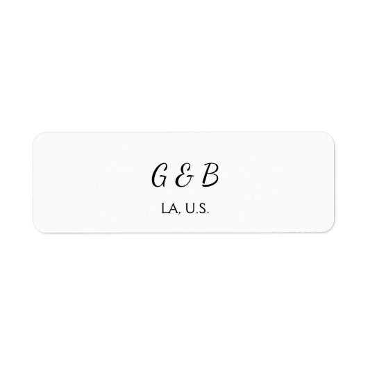 Einfache MINIMAL Fügen Sie Ihrem Paar den Namen St (Vorne)