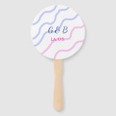 Einfache MINIMAL Fügen Sie Ihrem Paar den Namen St Fächer (Rückseite)