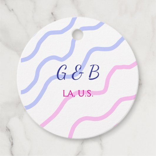 Einfache MINIMAL Fügen Sie Ihrem Paar den Namen St Geschenkanhänger (Vorderseite)