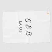 Einfache MINIMAL Fügen Sie Ihrem Paar den Namen St Golfhandtuch (Horizontal)