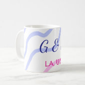 Einfache MINIMAL Fügen Sie Ihrem Paar den Namen St Kaffeetasse (Vorderseite Links)