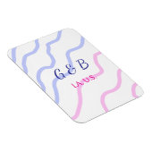 Einfache MINIMAL Fügen Sie Ihrem Paar den Namen St Magnet (Rechte Seite)