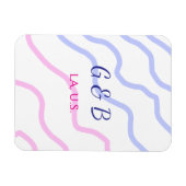 Einfache MINIMAL Fügen Sie Ihrem Paar den Namen St Magnet (Horizontal)