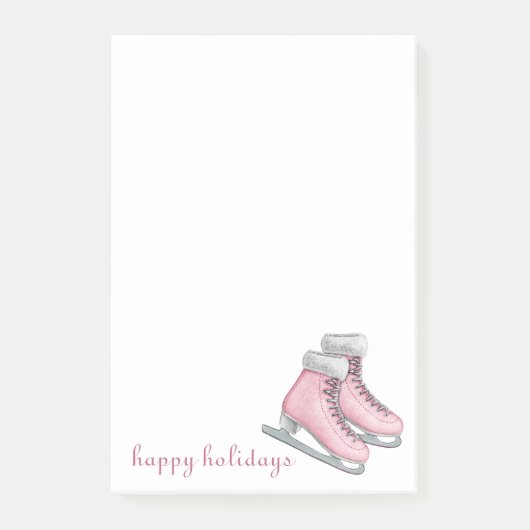 Einfache Minimal Girly Winter Post-it Klebezettel (Vorderseite)