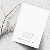 Einfache Minimal Gold Greenery Weißer Ohrring-Anze Visitenkarte