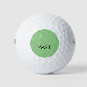 EINFACHE MINIMAL GRÜNE HINZUFÜGEN IHR NAME TEXT GI GOLFBALL