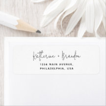Einfache Minimal-Kalligrafie-Skript-Hochzeit