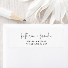 Einfache Minimal-Kalligrafie-Skript-Hochzeit