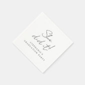 Einfache Minimal Moderne Graduierungspartei Serviette (Ecke)