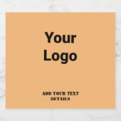 EINFACHE MINIMAL MODERNE MONOGRAM ELEGANT STIL CHI ALKOHOLFLASCHENETIKETT (Einzelnes Label)