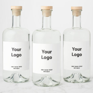 EINFACHE MINIMAL MODERNE MONOGRAM ELEGANT STIL CHI ALKOHOLFLASCHENETIKETT