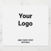 EINFACHE MINIMAL MODERNE MONOGRAM ELEGANT STIL CHI ALKOHOLFLASCHENETIKETT (Einzelnes Label)