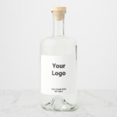 EINFACHE MINIMAL MODERNE MONOGRAM ELEGANT STIL CHI ALKOHOLFLASCHENETIKETT (Vorderseite)