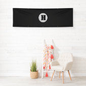 EINFACHE MINIMAL MODERNE MONOGRAM ELEGANT STIL CHI BANNER (Insitu)