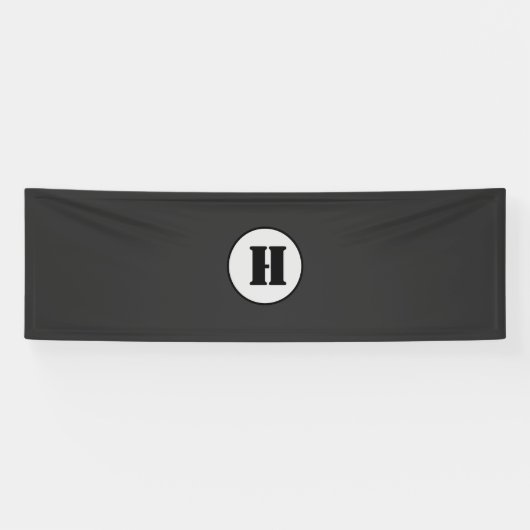 EINFACHE MINIMAL MODERNE MONOGRAM ELEGANT STIL CHI BANNER (Horizontal)
