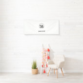 EINFACHE MINIMAL MODERNE MONOGRAM ELEGANT STIL CHI BANNER (Insitu)