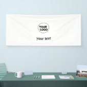 EINFACHE MINIMAL MODERNE MONOGRAM ELEGANT STIL CHI BANNER (Messe)