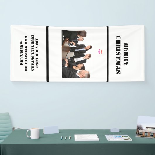 EINFACHE MINIMAL MODERNE MONOGRAM ELEGANT STIL CHI BANNER (Messe)