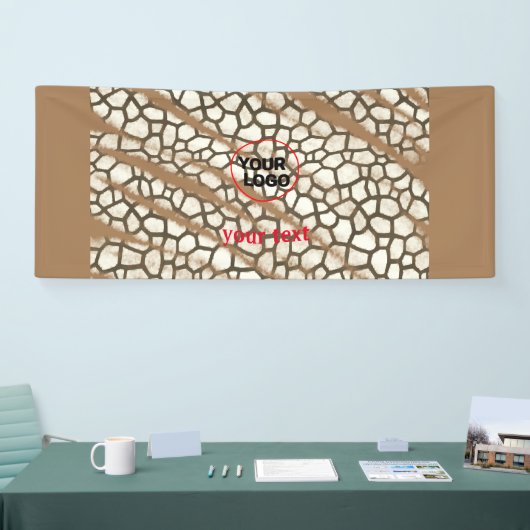 EINFACHE MINIMAL MODERNE MONOGRAM ELEGANT STIL CHI BANNER (Messe)