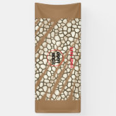 EINFACHE MINIMAL MODERNE MONOGRAM ELEGANT STIL CHI BANNER (Vertikal)