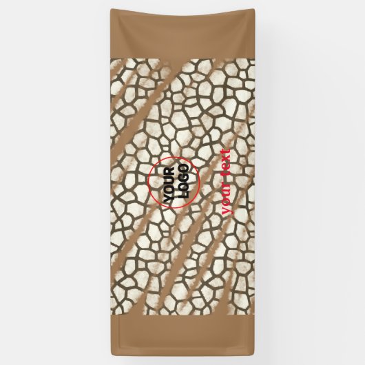 EINFACHE MINIMAL MODERNE MONOGRAM ELEGANT STIL CHI BANNER (Vertikal)