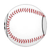 EINFACHE MINIMAL MODERNE MONOGRAM ELEGANT STIL CHI BASEBALL (Vorderseite Links)