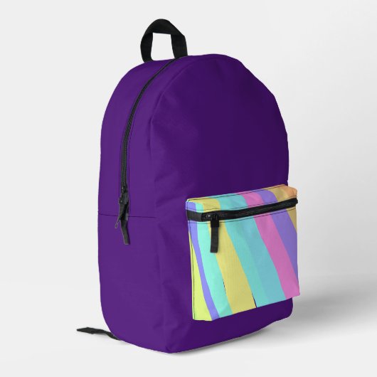 EINFACHE MINIMAL MODERNE MONOGRAM ELEGANT STIL CHI BEDRUCKTER RUCKSACK (Rückseitige Ecke links)