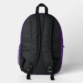 EINFACHE MINIMAL MODERNE MONOGRAM ELEGANT STIL CHI BEDRUCKTER RUCKSACK (Rückseite)