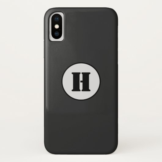 EINFACHE MINIMAL MODERNE MONOGRAM ELEGANT STIL CHI Case-Mate iPhone HÜLLE (Rückseite)