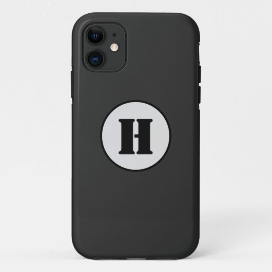 EINFACHE MINIMAL MODERNE MONOGRAM ELEGANT STIL CHI Case-Mate iPhone HÜLLE (Rückseite)