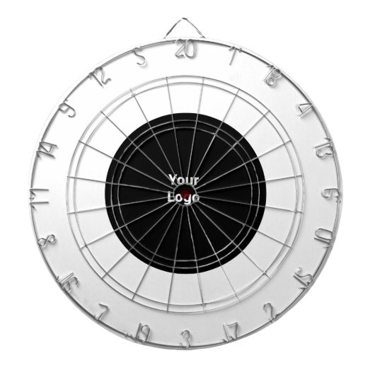 EINFACHE MINIMAL MODERNE MONOGRAM ELEGANT STIL CHI DARTSCHEIBE (vorne)