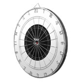 EINFACHE MINIMAL MODERNE MONOGRAM ELEGANT STIL CHI DARTSCHEIBE (Vorderseite rechts)