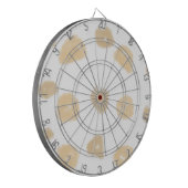 EINFACHE MINIMAL MODERNE MONOGRAM ELEGANT STIL CHI DARTSCHEIBE (Vorderseite Links)