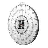 EINFACHE MINIMAL MODERNE MONOGRAM ELEGANT STIL CHI DARTSCHEIBE (Vorderseite rechts)