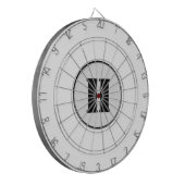 EINFACHE MINIMAL MODERNE MONOGRAM ELEGANT STIL CHI DARTSCHEIBE (Vorderseite Links)