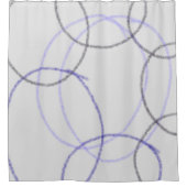 EINFACHE MINIMAL MODERNE MONOGRAM ELEGANT STIL CHI DUSCHVORHANG (Vorderseite)