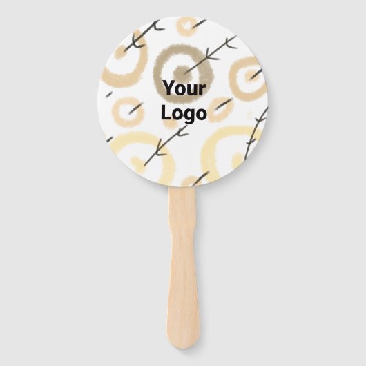 EINFACHE MINIMAL MODERNE MONOGRAM ELEGANT STIL CHI FÄCHER (Vorderseite)